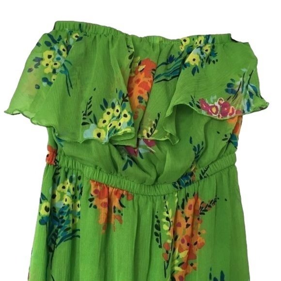 Old Navy | Dresses | Old Navy Green Floral Maxi | Poshmark